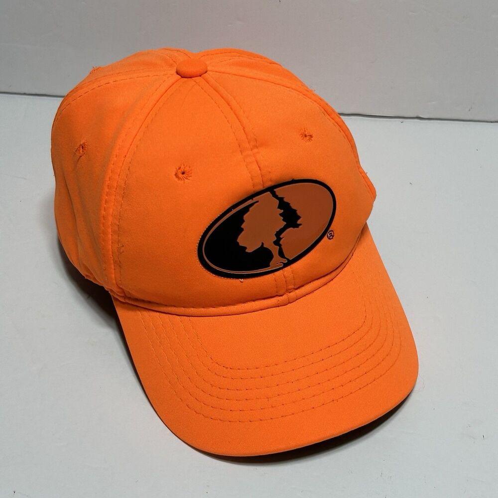 Mossy Oak Bright Orange Hunting Mens Hat Adjustable Ball Cap Baseball